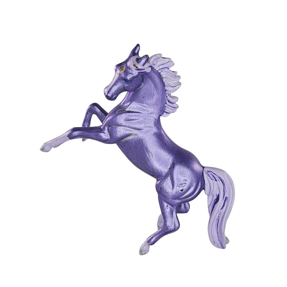 Breyer Custom Stablemate Horse Rearing Arabian Purple Cloven Hooves CM